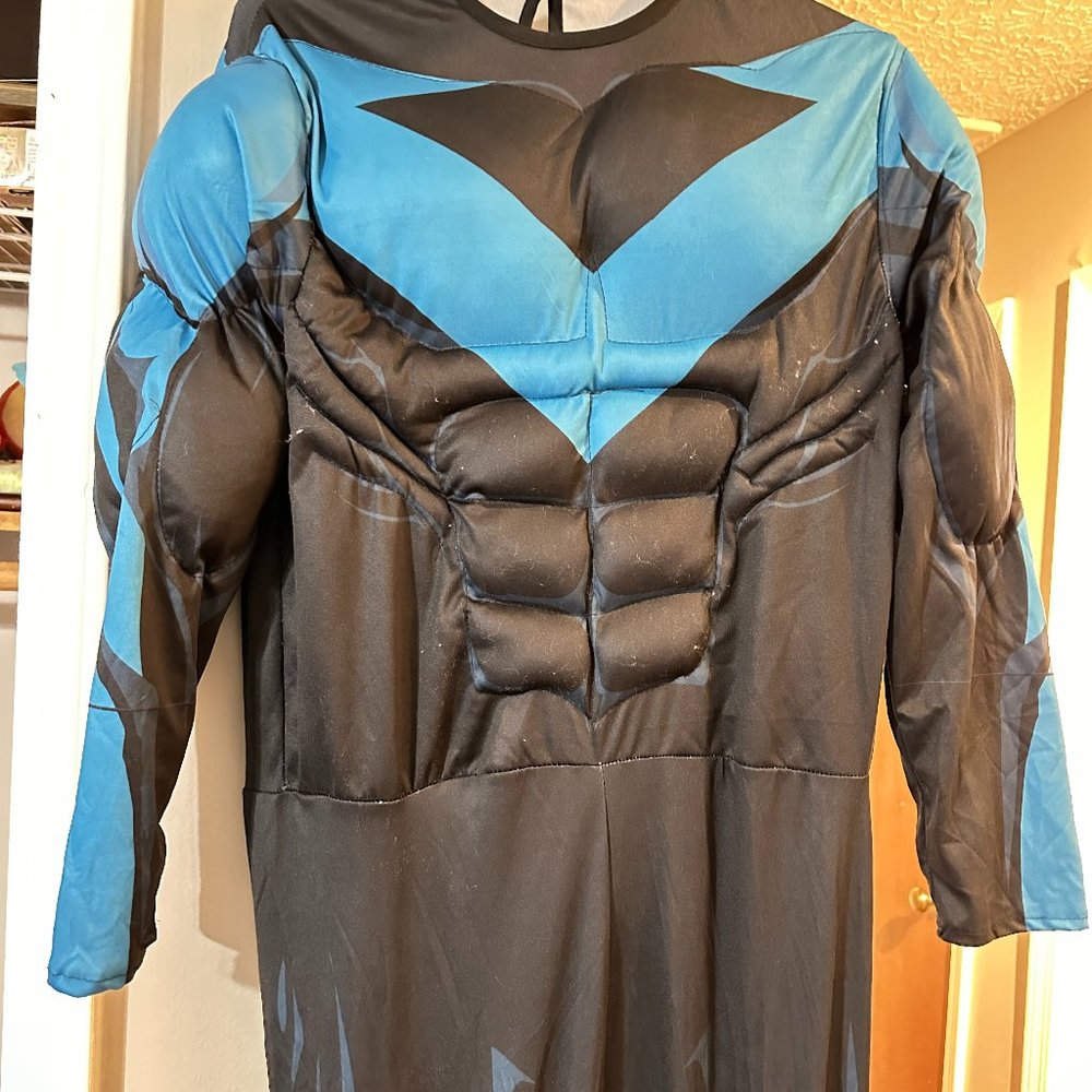 Nightwing (Batman/ DC) Costume with built in muscles!  ADULT Size Medium.